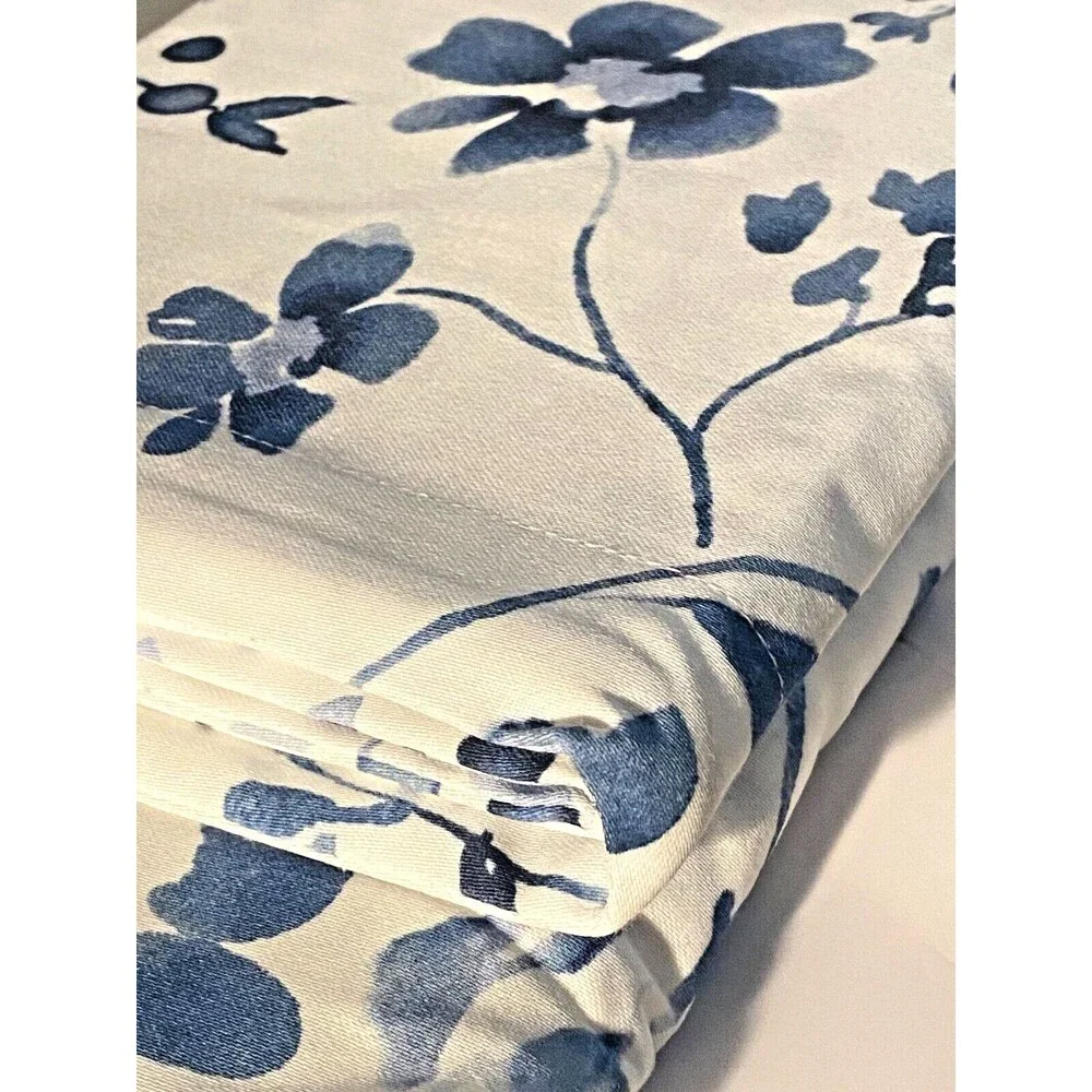 NIP $160 Bloomingdale's SKY Euro Pillow Shams Set GRACIE Blue Floral 100% Cotton